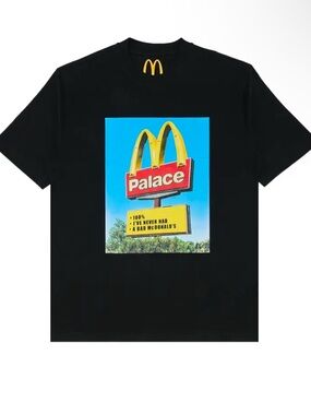 Palace x McDonald's Sign T-shirt
Black LARGE- BNWT IN BAG